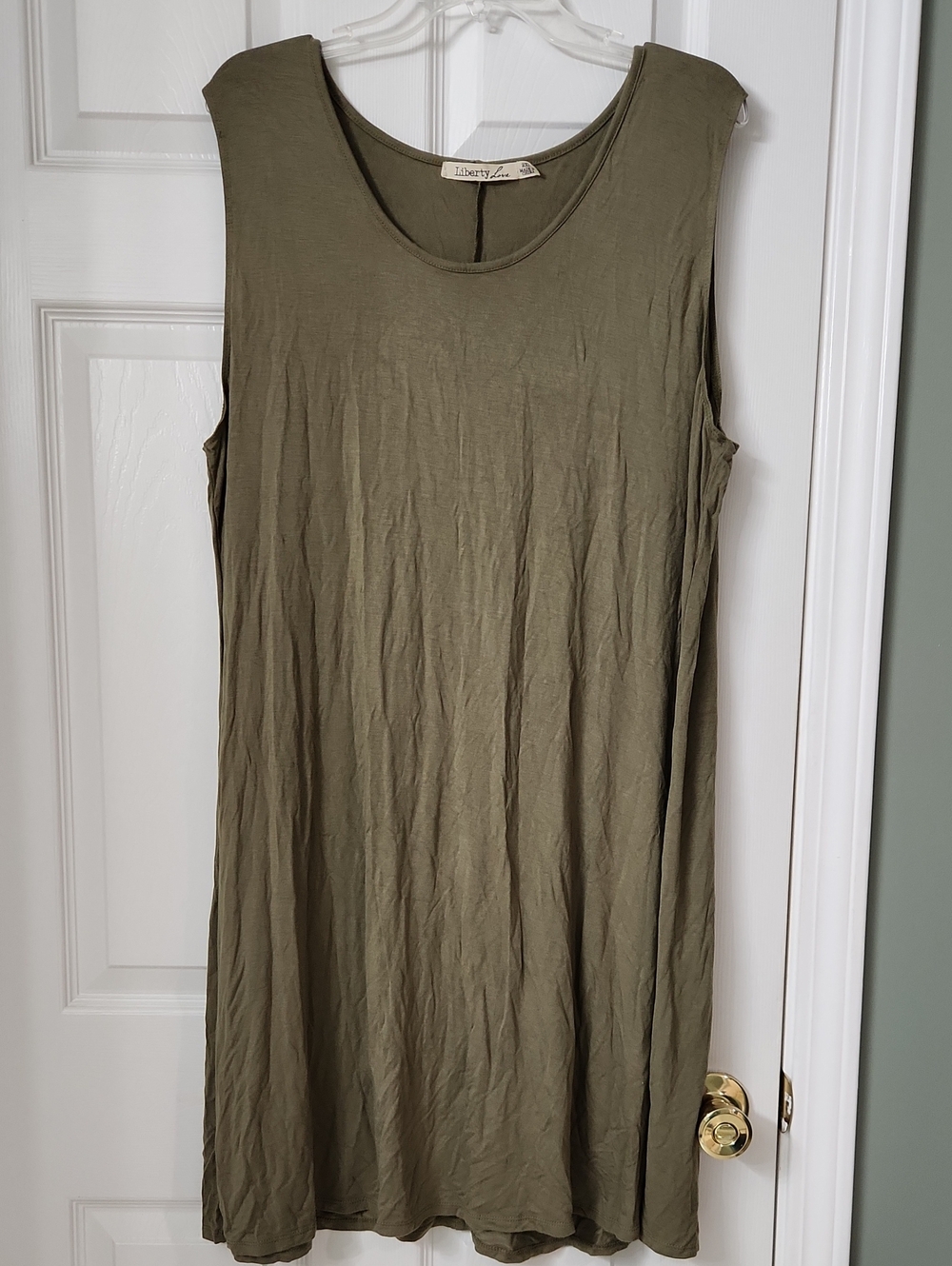 Liberty Love Olive Green Sleeveless Dress